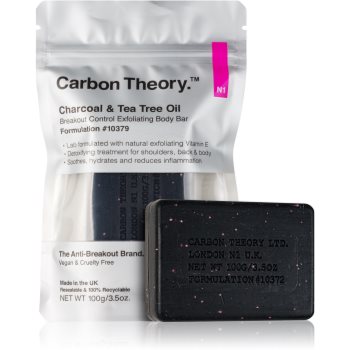 Carbon Theory Charcoal & Tea Tree Oil exfoliant pentru corp pentru pielea problematică și grasă - imagine 2
